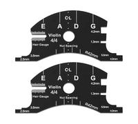 YINETTECH Lot de 2 gabarits de chevalet de violon 4/4 - Jauge de hauteur et d'espacement des cordes pour la fabrication et la réparation de violon