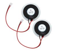 YINETTECH Lot de 2 haut-parleurs magnétiques 2 W 8 Ohm de forme ronde avec connexion JST-PH2.0 Micro haut-parleur interne de 40 mm de diamètre avec fil