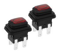 YINETTECH Lot de 2 interrupteurs à poussoir carrés à 4 broches compatibles avec les machines à café Didiesse Frog