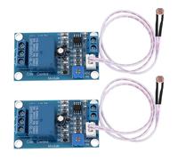 YINETTECH Lot de 2 modules de résistance photosensible XH-M131 5 V - Module de contrôle de la lumière - Module de relais de photorésistance - Contrôle automatique de la luminosité
