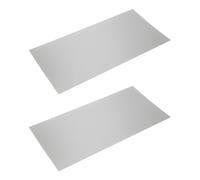 YINETTECH Lot de 2 plaques en acier inoxydable 304 pour papier découpé 200 x 100 x 0,2 mm