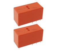 YINETTECH Lot de 2 relais d'alimentation PCB RT DC Series RT424012 12 V DC 8 A pour équipement d'alimentation électrique Contrôle des appareils ménagers