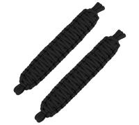 YINETTECH Lot de 2 sangles de limitation de portière de voiture noires compatibles avec Jeep Wrangler YJ JK JL 1996-2019