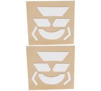 YINETTECH Lot de 2 Tapis de Souris Bluetooth Compatible avec Logitech MX518 V1 MX500 MX510 MX700 MX900 Blanc