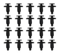 YINETTECH Lot de 20 Clips de Carénage en Plastique Noir Compatible avec Honda 90683GR1003 Et 90683MBW003 Fixations de Panneau de Moto