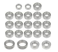 YINETTECH Lot de 22 roulements complets compatibles avec châssis Ta-miya CC-02 de rechange OEM TAM54910 RC 850 1150 1260 1510