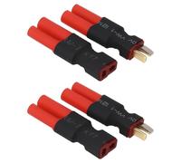 YINETTECH Lot de 4 adaptateurs de batterie Deans T-Plug mâle et femelle vers connecteur banane 4 mm sans fil HXT pour voiture télécommandée, FPV, bateau, chargeur de batterie LiPo NiHM