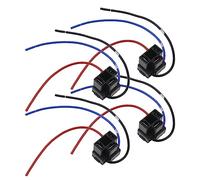 YINETTECH Lot de 4 adaptateurs H4 à 3 broches pour faisceau de phare de réparation de lampe de faisceau de prise de câble connecteur de fil pour éclairage automobile 15 cm