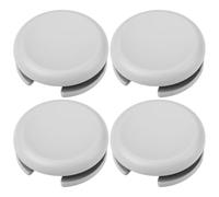 YINETTECH Lot de 4 Capuchons de Stick Analogique Circulaire de Remplacement Compatible avec Nintendo 3ds 2ds 3ds XL 2ds XL LL Gris