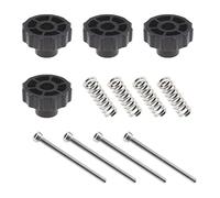 YINETTECH Lot de 4 écrous de nivellement torsadés à la main, ressort de lit chauffant et vis M3 x 47,5 mm pour la plupart des imprimantes 3D