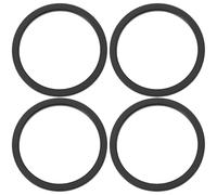 YINETTECH Lot de 4 entretoises de pédalier en aluminium de 2,5 mm compatibles avec Shimano, compatibles avec SRAM 24 mm, tige externe de 24 mm, noir et rouge