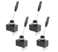 YINETTECH Lot de 4 interrupteurs à bascule à levier long à 2 broches 12 V 15 A/24 V 10 A pour klaxons et lumières de voiture
