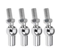 YINETTECH Lot de 4 joints à rotule axiaux M8 x 1,25 DIN 71802 pour soulever, maintenir l'équilibrage et fournir un soutien dans diverses applications (diamètre de la boule 13 mm)