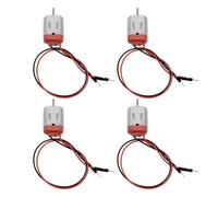 YINETTECH Lot de 4 moteurs miniatures CC de type 130 1 V-6 V 17 000-18 000 tr/min Micro moteur électrique adapté pour les projets de loisirs, les jouets de bricolage, les projets scientifiques
