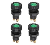 YINETTECH Lot de 4 Voyants de Contrôle de Voiture Voyant D'avertissement de Charge D'allumage 12 V 24 V pour Tracteurs Moissonneuses Modifications Personnalisées de Véhicules 46 X 24 X 15 Mm Vert