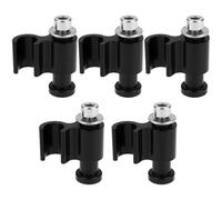 YINETTECH Lot de 5 colliers de serrage en alliage d'aluminium pour câble de vélo Noir