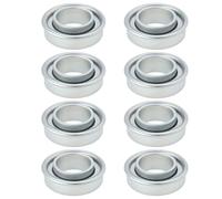 YINETTECH Lot de 8 roulements de roue robustes pour chariot - Diamètre extérieur : 35 mm - Diamètre intérieur : 20 mm - Hauteur : 12 mm - Pour la plupart des modèles de chariots lourds - Argenté
