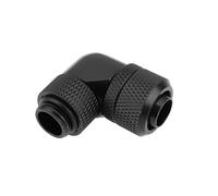 YINETTECH Noir Raccord De Compression G1/4 à 90° id 10 mm od 12,7 mm Compatible avec EKWB Compatible avec Corsair