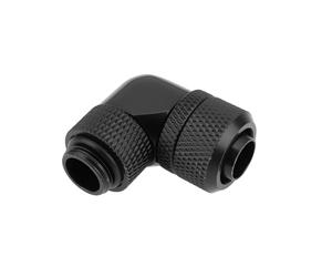 YINETTECH Noir Raccord De Compression G1/4 à 90° id 10 mm od 12,7 mm Compatible avec EKWB Compatible avec Corsair