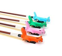 Yinfente 1 support pour archet de violon - Aide à l'enseignement - Pour apprendre le violon - Correcteur d'archet pour débutant - Protection douce des doigts