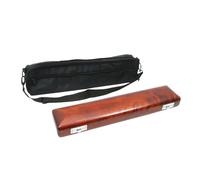 Yinfente Étui à flûte à 16 trous en bois massif avec coque rigide et sac extérieur Oxford sangle réglable Boîte de rangement portable pour débutants, étudiants, joueurs musiciens