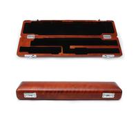 yinfente Étui de rangement portable en bois massif pour flûte à pied 17 trous B pour débutants, étudiants, musiciens