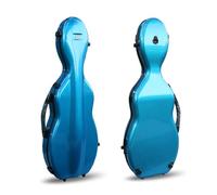 Yinfente Étui pour violon 4/4 en fibre de carbone mixte légère Bleu, bleu, Taille unique, Moderne