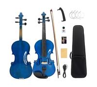 Yinfente - Violon électrique acoustique 4/4, pleine taille, 4 cordes, épicéa d'érable pour étudiant, violon débutant violon, arc en bois brésilien, câble, chiffon de nettoyage,