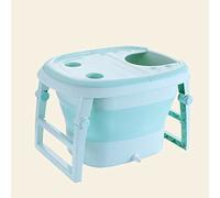 ying Baignoire pliante portative de bébé grand espace d'isolation approprié pour les enfants 0-10 Ans Size75 * 56 * 47cm (Couleur : Vert)