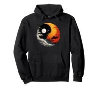 Ying Yang Energy Meditation Aquarelle Tai Chi Jour et Nuit Sweat à Capuche