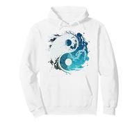 Ying Yang Tai Chi Balance Taoisme Méditation Eau Flow State Sweat à Capuche