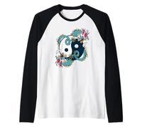 Ying Yang/Tai Chi Dragon Design pour méditation/Tai Chi Manche Raglan