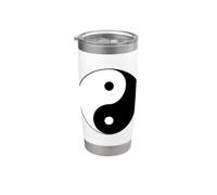 Ying & Yang Tai Chi Peace chinois Feng Shui Bagua Daoïsme Gobelet isotherme en acier inoxydable double paroi