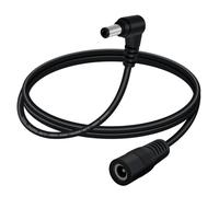 YINGAYOU Rallonge Alimentation DC 5.5x2.1mm 5V 6V 9V 12V 24V 1 m | Rallonge DC 90 Degree Angle 18AWG 3A Câble D'extension DC pour CCTV Security Camera, Bande LED, Routeurs, Projecteur