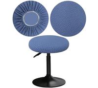 YINGAYOU Tabouret Couvre Rond 12-16 "/30-40cm avec Jacquard Bar Tabouret Couvre Le siège Rond, élastique Doux et Confortable sont Riches en Couleurs (1, Bleu)