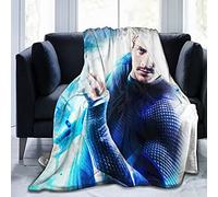 YINGD Aaron Taylor-Johnson Couverture polaire douce et confortable pour canapé, lit, bureau, genouillères, lit, voiture, camping, plage, jeté de lit, 150 cm x 125 cm