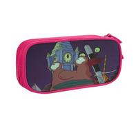 YINGD Ahh Real Monsters Trousse à crayons The Vampire Diaries Ian Somerhalder série télévisée pour étudiant Grand rangement de bureau, rose, 21x10.5x5cm, Organiseur de sac