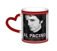 YINGD Al Mug Pacino Mug en céramique à changement de chaleur sensible à la chaleur Changement de couleur Tasse à thé Tasse à café Rouge