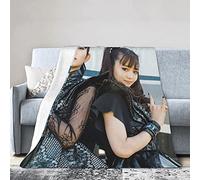 YINGD Babymetal Couverture pour canapé en microfibre moelleuse, douce, confortable et légère, adaptée pour lit, canapé, chaise, camping, lit, 125 cm x 100 cm