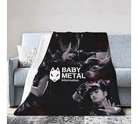 YINGD Babymetal Couverture pour canapé en microfibre moelleuse, douce, confortable et légère, convient pour lit, canapé, chaise, camping et lit, 150 cm x 125 cm