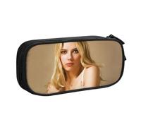 YINGD Bad Omens Trousse à crayons avec logo Metalcore Noir Sac en métal pour fille et garçon Grande trousse de bureau, multicolore, Style européen et américain, rétro, moderne