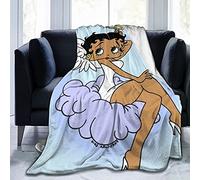 YINGD BetTy BoOp Couverture ultra douce en micro polaire légère parfaite pour le lit, le voyage, le canapé, la chambre d'hiver chaude et confortable pour adultes ou enfants