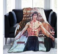 YINGD Bruce Lee Couverture polaire en flanelle super douce et confortable pour lit ou canapé Taille Queen size Toutes saisons