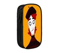 YINGD Carmen Sandiego Trousse à crayons pour les amateurs de livres - Pochette en tissu Oxford avec fente pour marque-page et porte-stylo (prête à offrir), multicolore, Style européen et américain