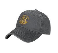 YINGD Casquette de baseball IDF avec logo de la force de défense israélienne réglable chapeau de cowboy respirant chapeau de soleil unisexe ajustement pour homme et femme noir, Noir , taille unique