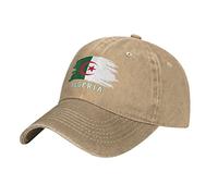 YINGD Casquette de baseball unisexe sable drapeau algérie casquette de baseball réglable chapeau de soleil respirant pour adultes femmes et hommes, #439, taille unique