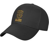 YINGD Casquette de baseball US Army Green Béret Special Forces Hommes Femmes Classique Chapeau de papa Chapeau Réglable Uni Noir, #582, taille unique