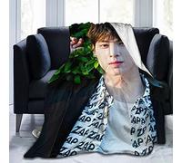 YINGD Cha Eun Woo Couverture polaire douce et confortable pour canapé, bureau, lit, voiture, camping, canapé