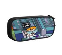YINGD Dexter's Trousse de laboratoire pour petits appareils - Convient aux AirPods, chargeurs et stylos en tissu Oxford net (personnalisable), multicolore, Style européen et américain, rétro, moderne