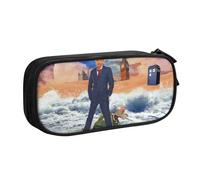 YINGD Doctor Who The Animated Series Trousse à crayons avec intérieur étanche en tissu Oxford avec fermeture éclair pour stylos d'encre, rouges à lèvres, petits objets